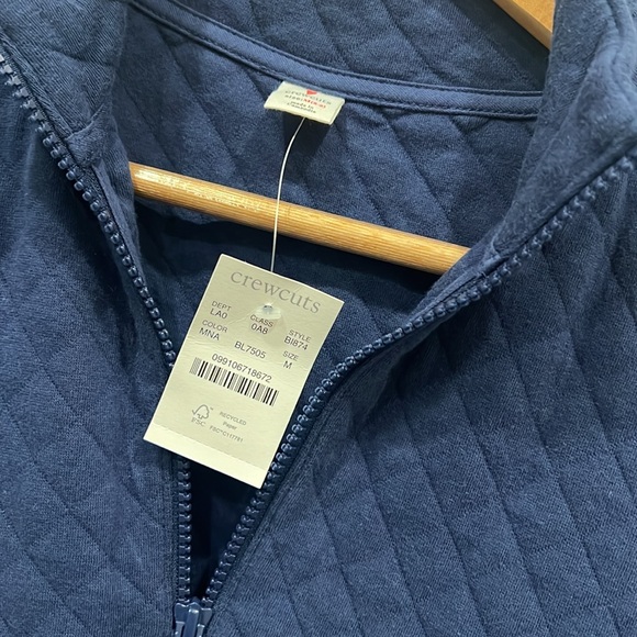 Crewcuts Navy Half-Zip Sweatshirt - Size M (8-9) - Picture 2 of 5
